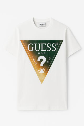 Guess Men White T shirt