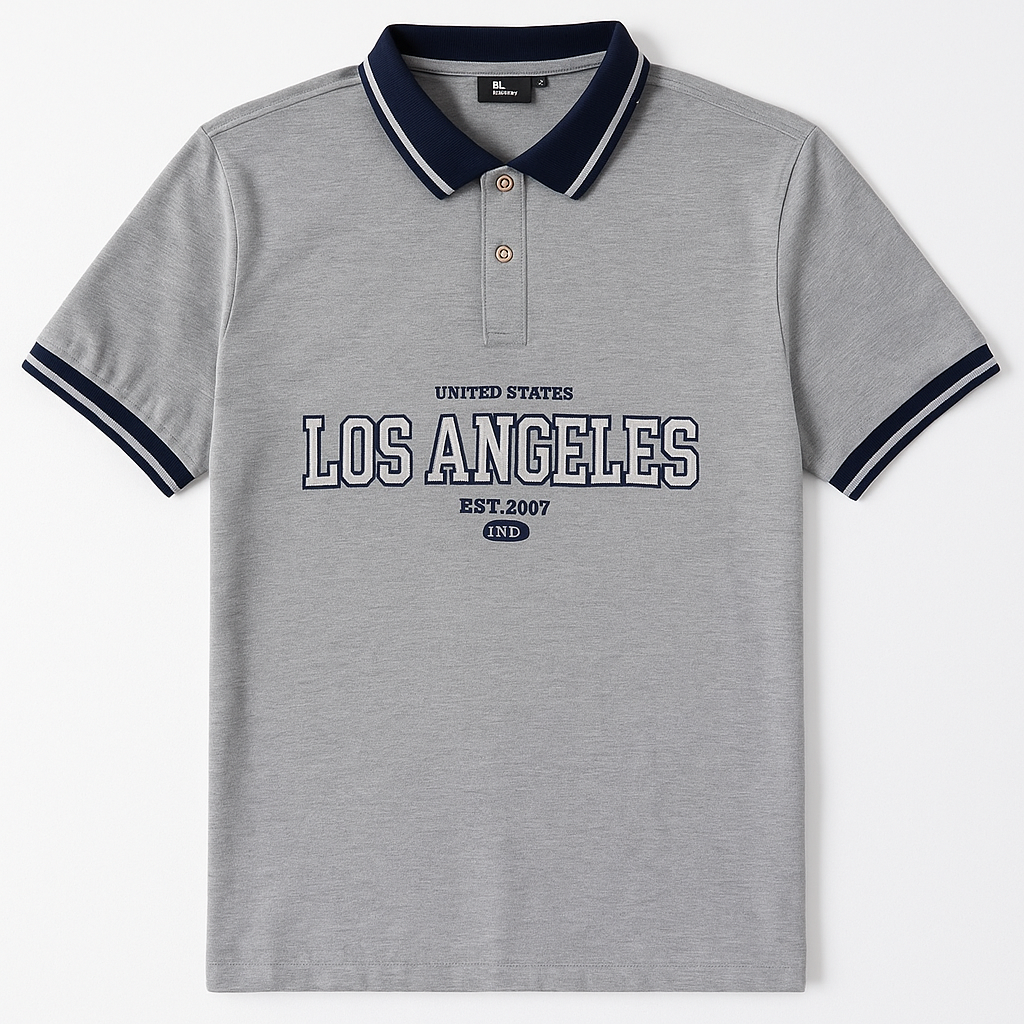 Los Angeles USA Grey Polo