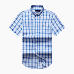 PRL  Short Sleeve Oxford Check Shirt