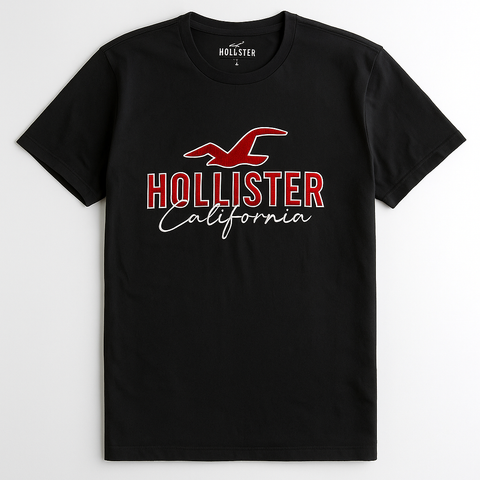 Hollister Black Men T shirt