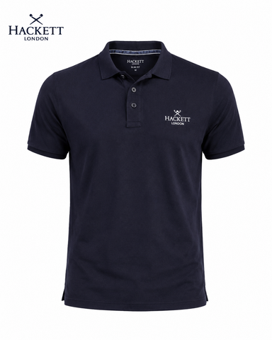 Hackett Men Black Polo