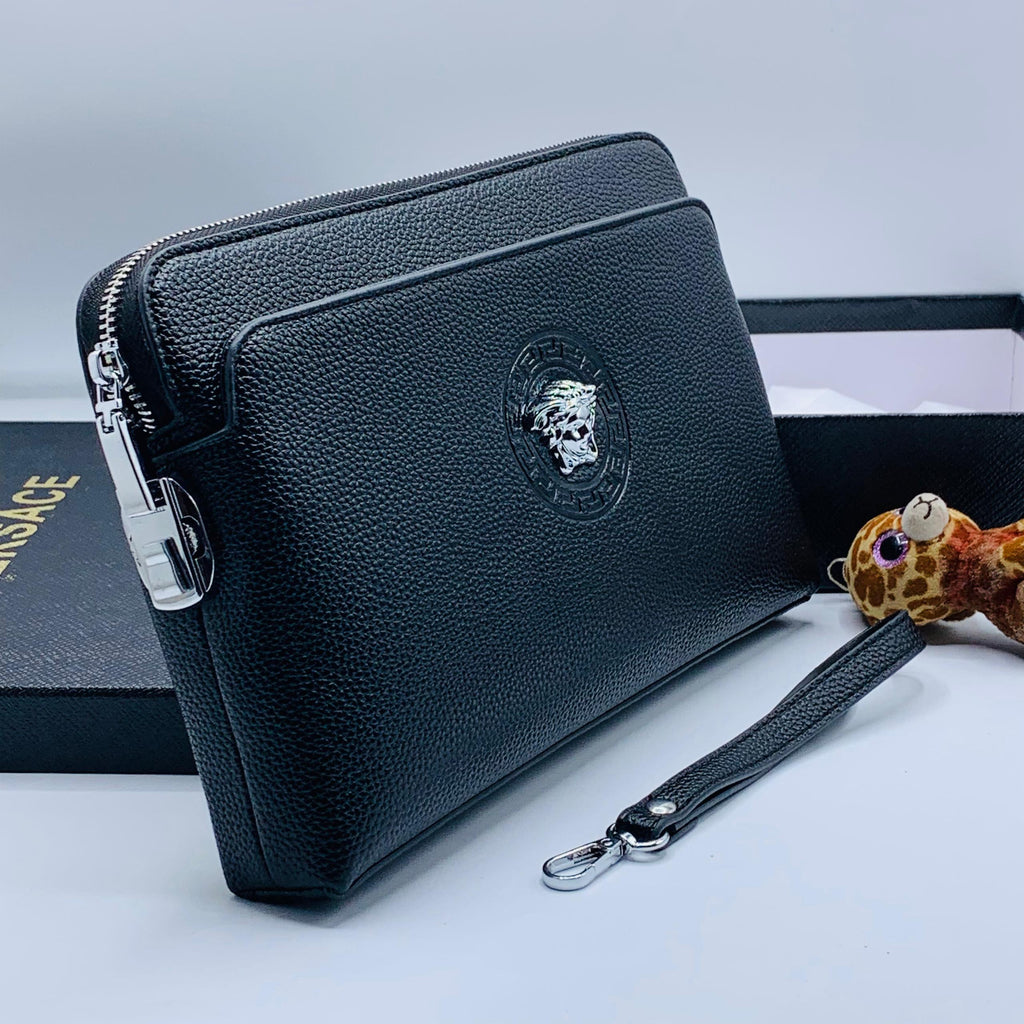 Original Black Leather Men Pouch