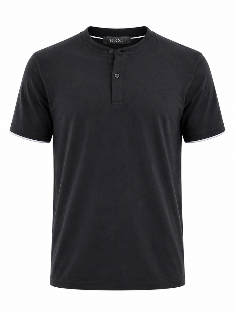 Next Men Black Band T shirt