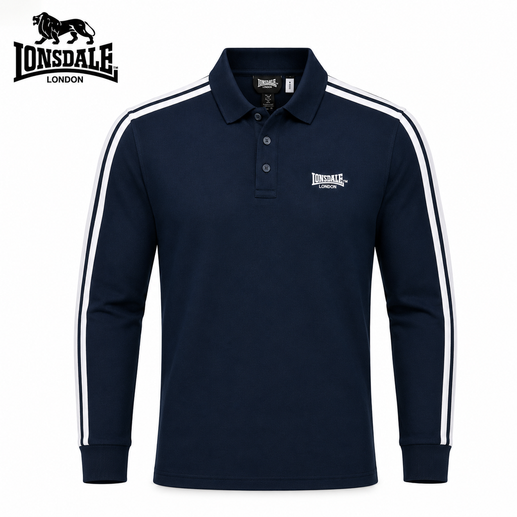 Lonsdale Men Long Sleeve Polo