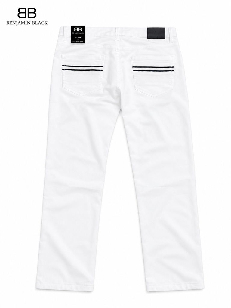 Benjamin Black Men White Trouser