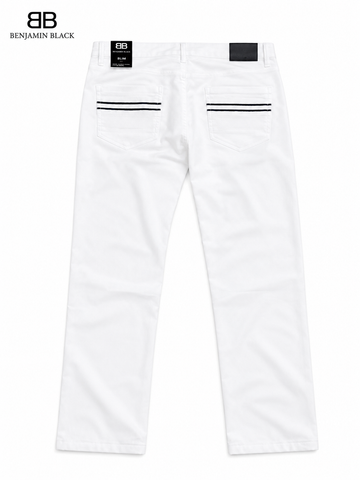 Benjamin Black Men White Trouser