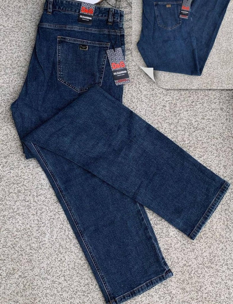 D&G Men Straight Cut Blue Jeans