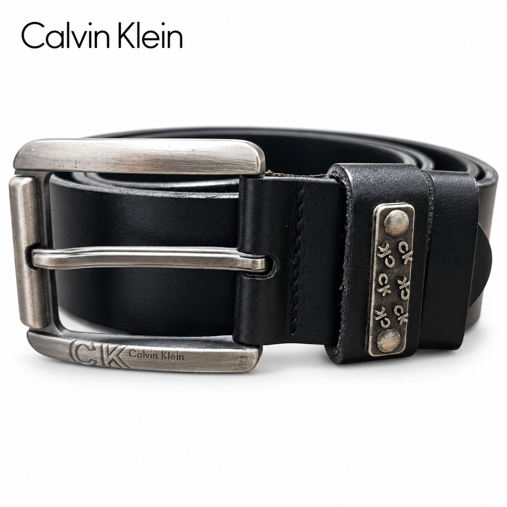 CK Original Black Leather Belt
