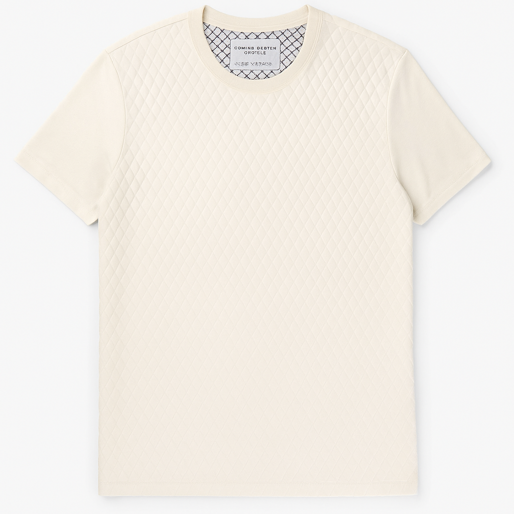 Denim & Flower Cream T shirt