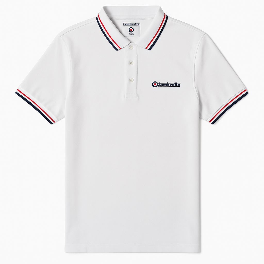 Lambretta  Men White Polo