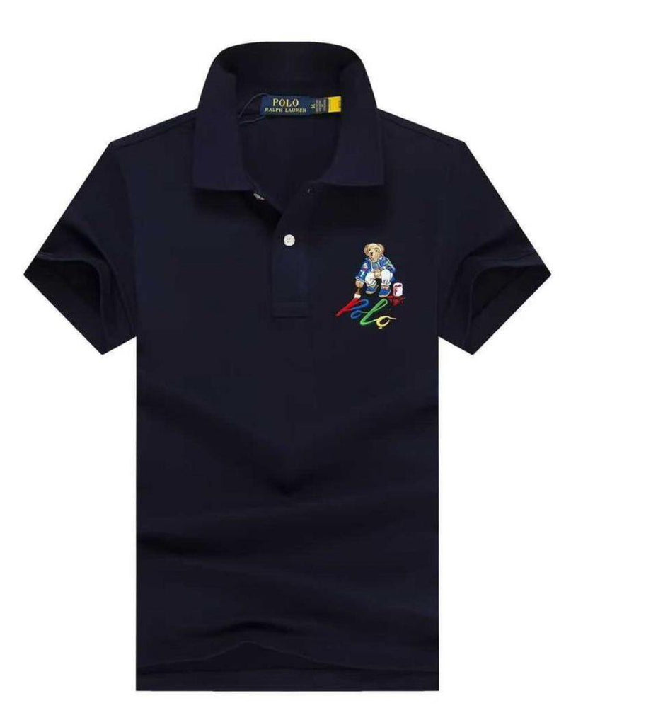 Ralph Lauren Navy Blue Men Polo  Bear