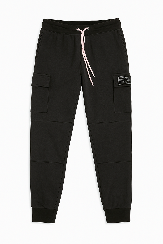 Rhode Island Cargo Jogging Pant - Black