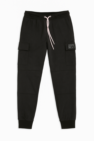Rhode Island Cargo Jogging Pant - Black