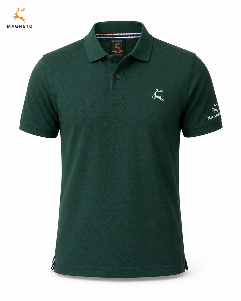 Magneto Green Men Polo