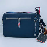 Tommy Hilfiger Blue Leather Gretna Crossbody