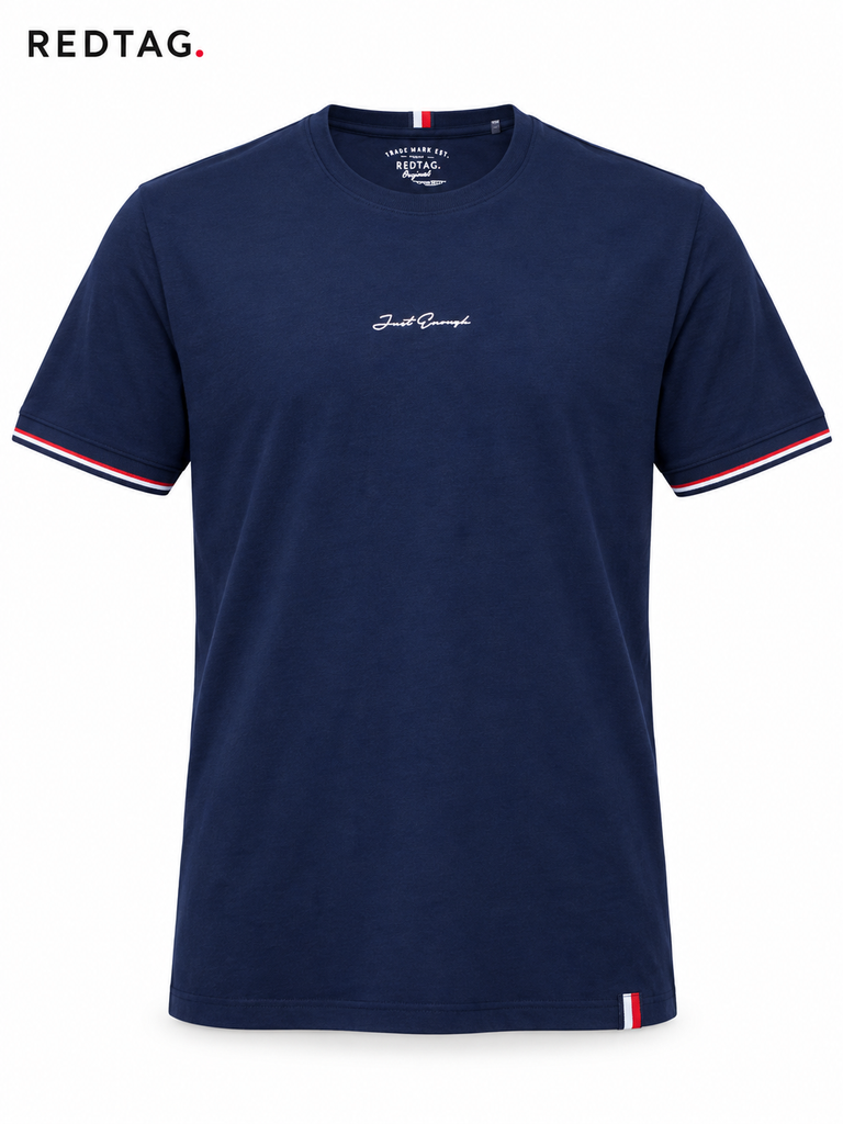 Red Tag Off Navy Blue Men T shirt
