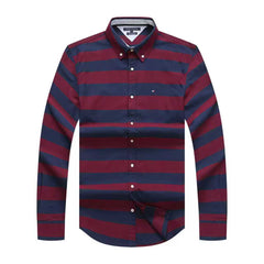 Tommy Hilfiger Oxford Men Horizontal Opaque Long Sleeve Shirt