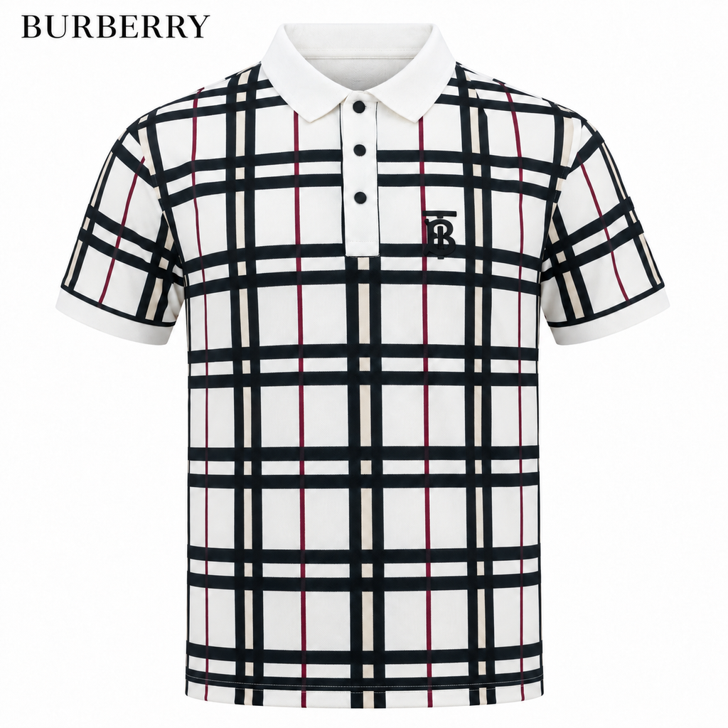 Burberry Men Blue Polo