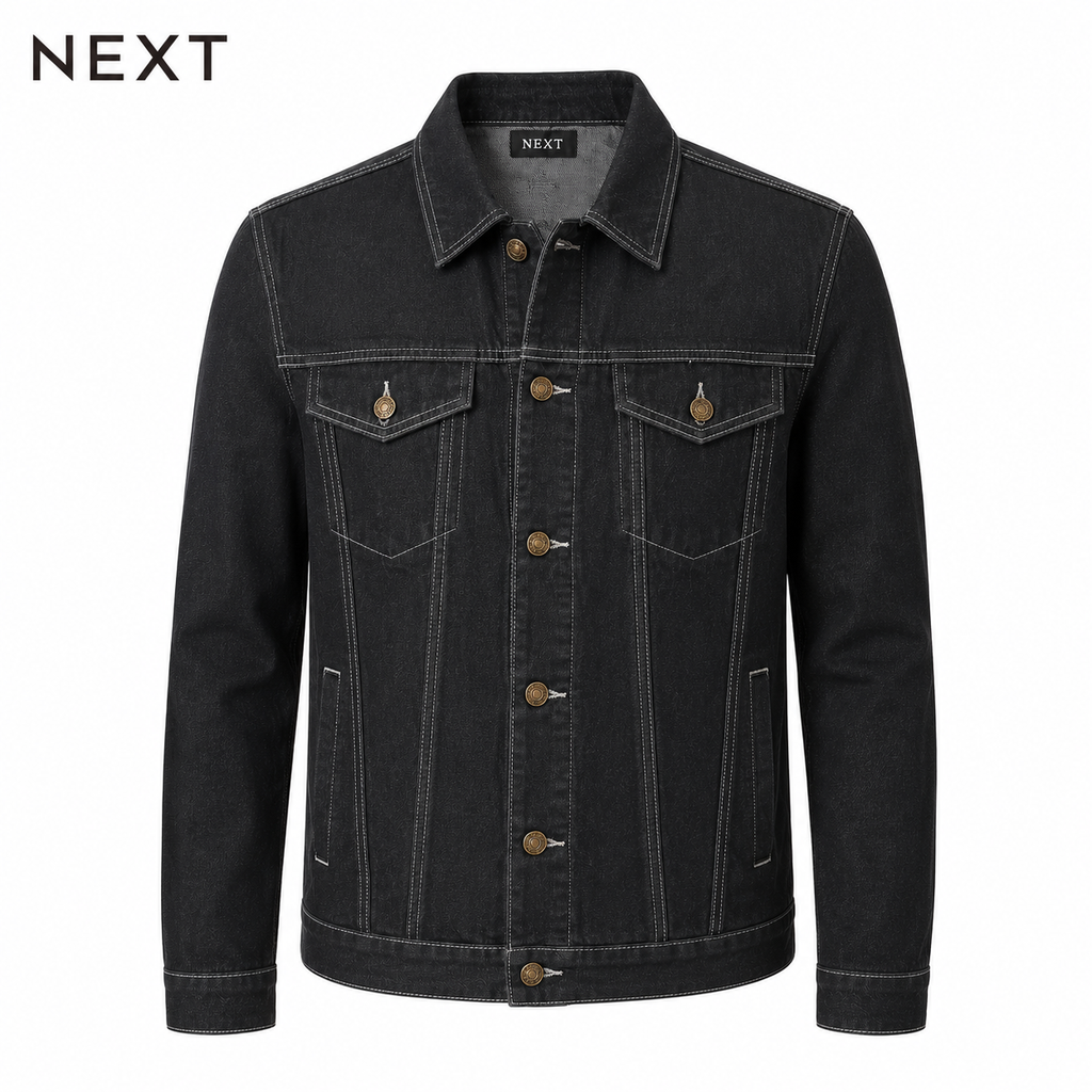 Next Denim Jacket Black