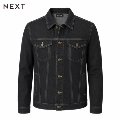 Next Denim Jacket Black