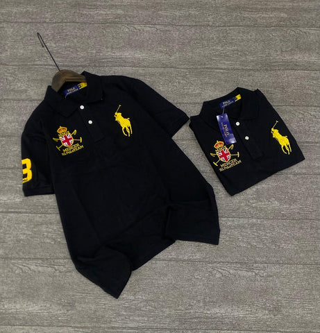 Ralph Lauren Black Big Pony Men Polo