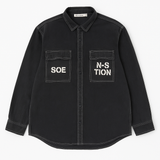 Next Denim Black Vintage Shirt