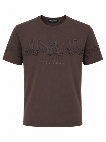 Powerlook Brown Vintage Men T shirt