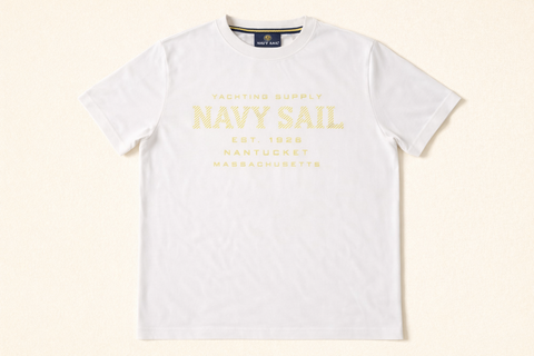 Navy Sail White Men T shirt