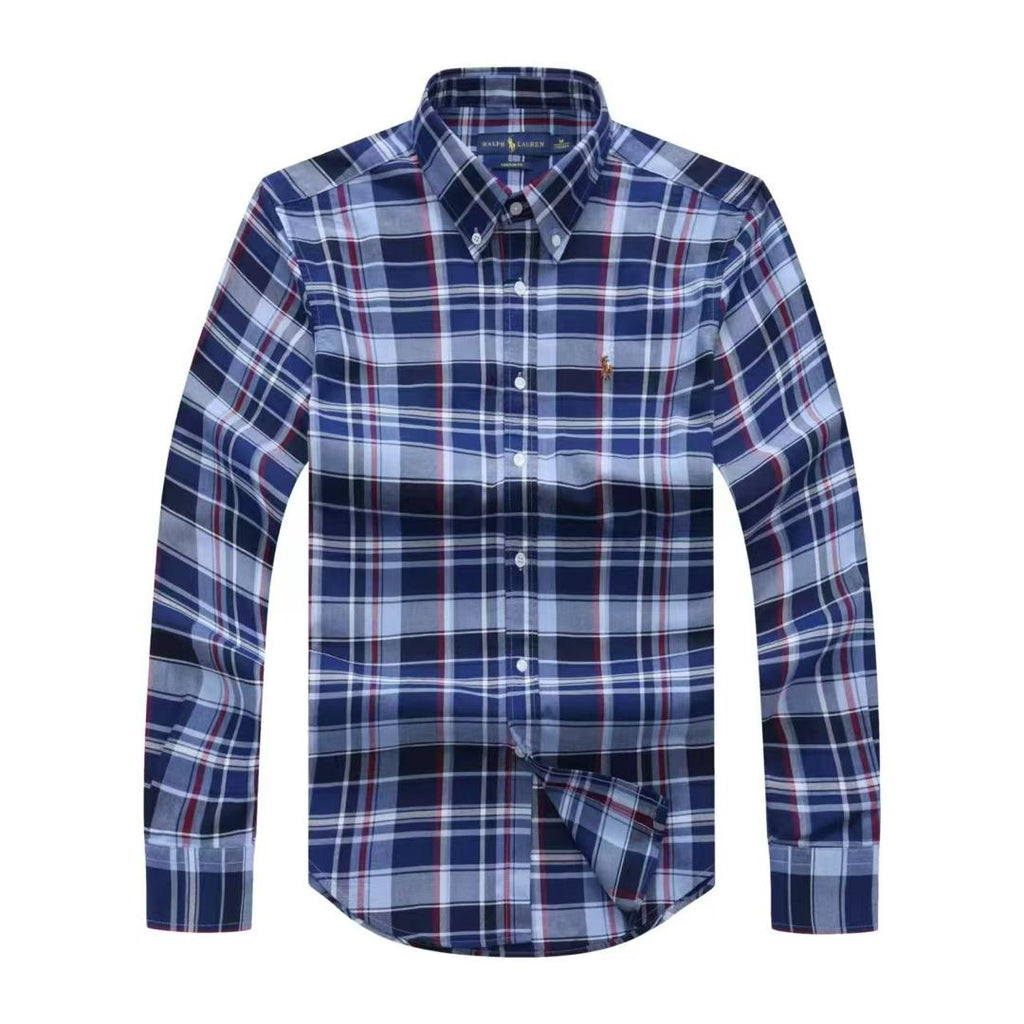 PRL Men Check Long Sleeve Shirt