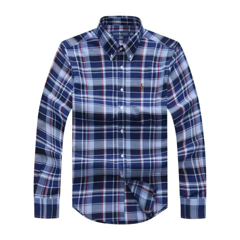 PRL Men Check Long Sleeve Shirt