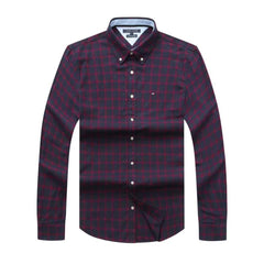 Tommy Hilfiger Men Check Long Sleeve Shirt New York Fit