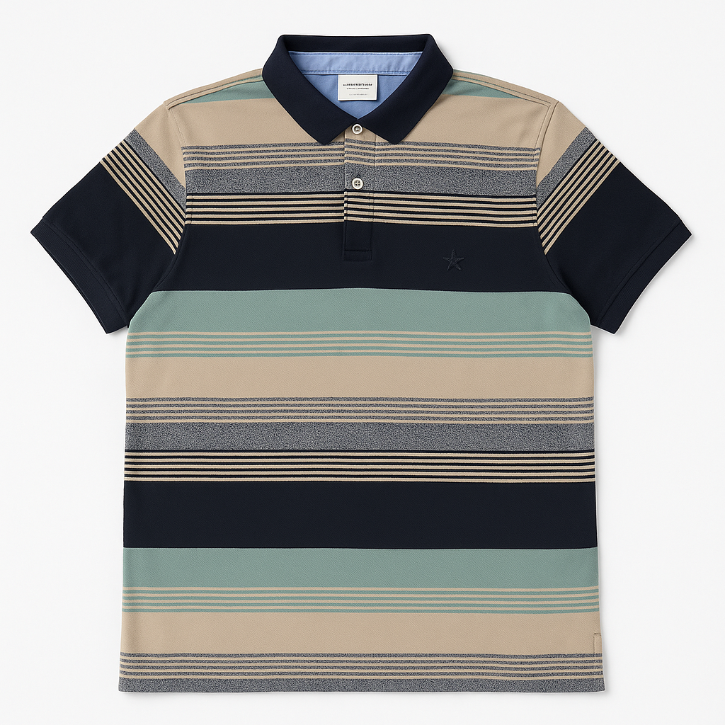 Men Premium Stripe Polo