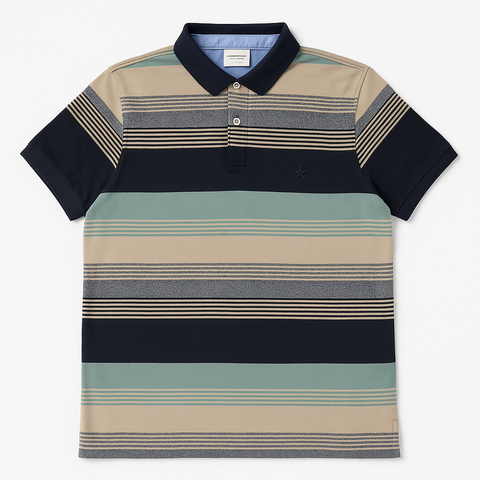 Men Premium Stripe Polo