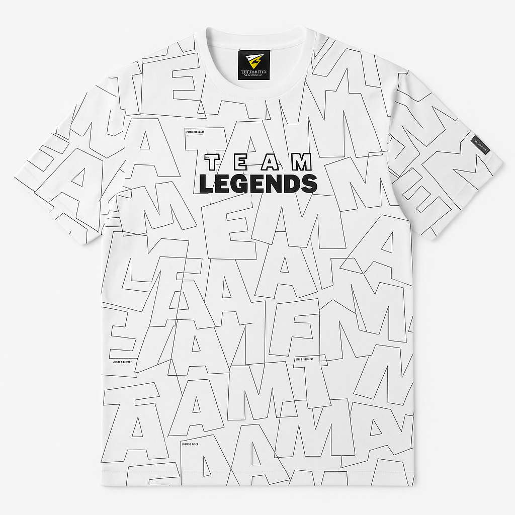 Team Legends White Men T shirt