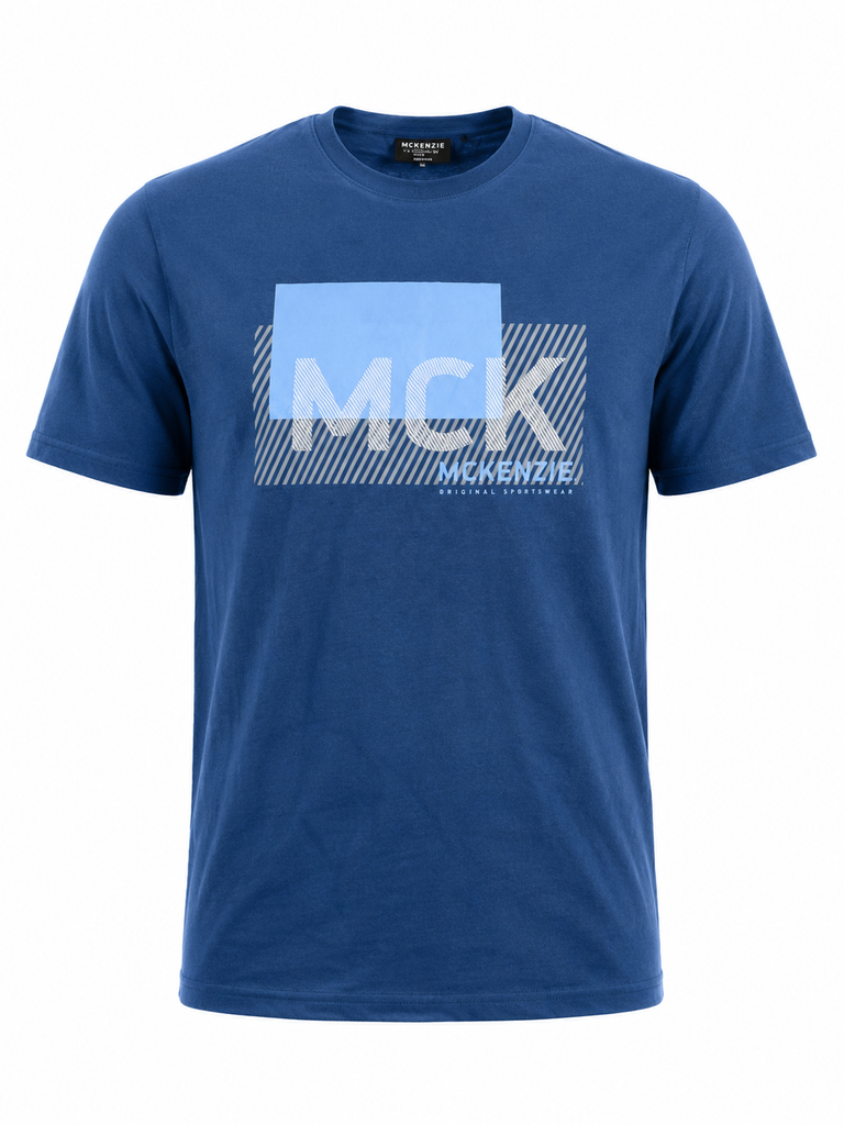 Mc Kenzie Men Blue T shirt
