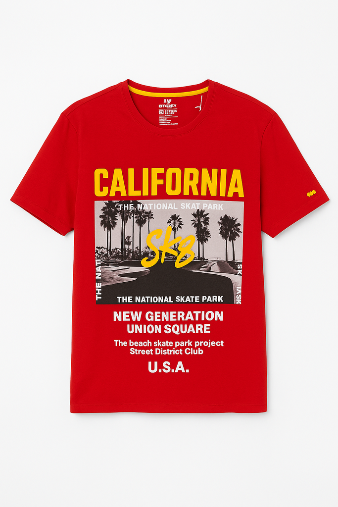 Spunk California Red T shirt