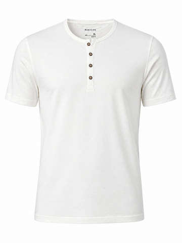 Men White Band T shirt