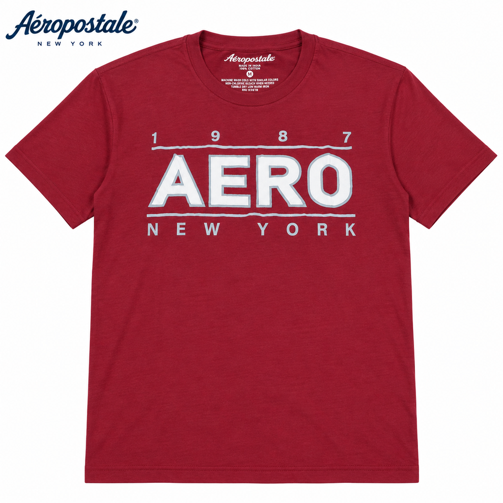 Aeropostale Men Black T shirt