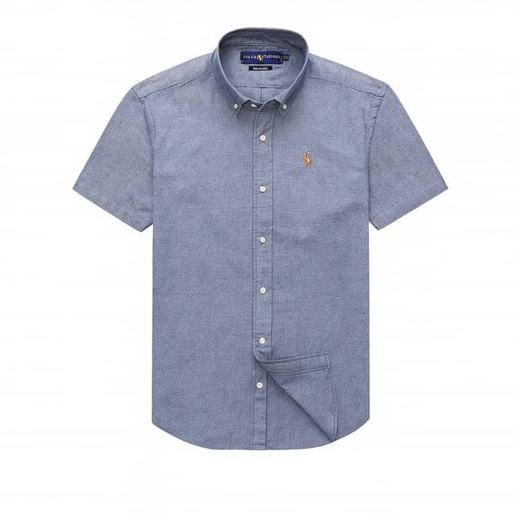 Polo Ralph Lauren Grey Men Short Sleeve Shirt