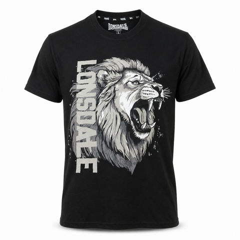 Lonsdale Black Men T shirt