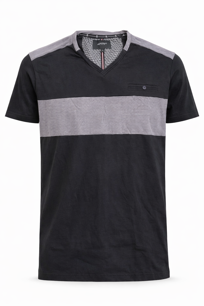 Abstract One Men V neck T shirt