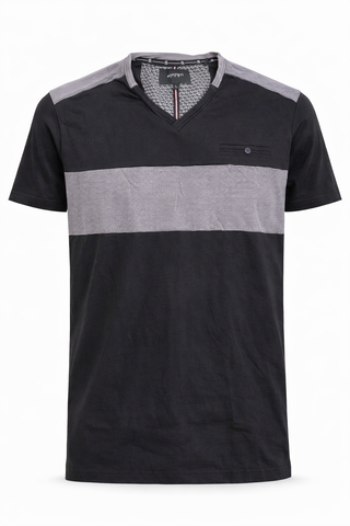 Abstract One Men V neck T shirt