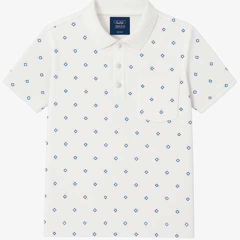 Nicole Collection White Men Polo