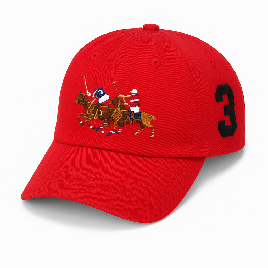 PRL Polo Bear Red Men Cap