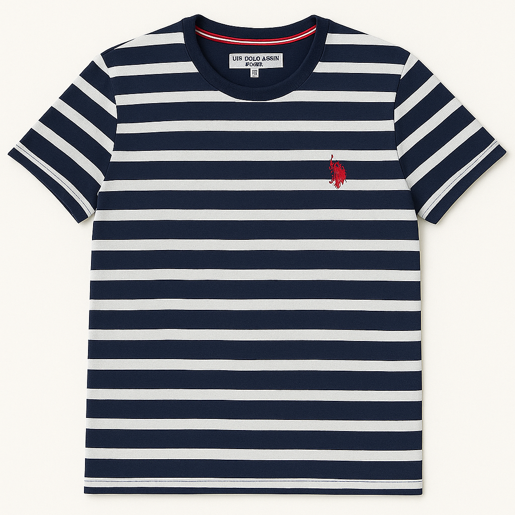 USPA ASSN MEN STRIPE T SHIRT
