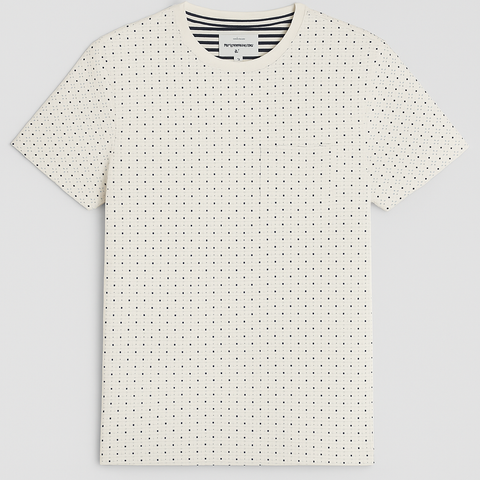 London Peter Werth Men White Dotted T shirt