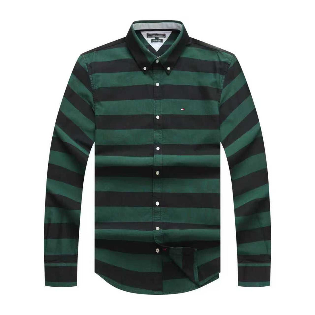 Tommy Hilfiger Oxford Men Horizontal Opaque Long Sleeve Shirt