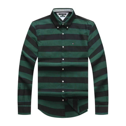 Tommy Hilfiger Oxford Men Horizontal Opaque Long Sleeve Shirt