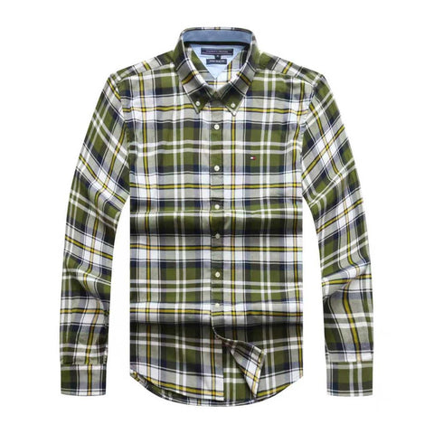 Tommy Hilfiger Men Check Long Sleeve Shirt New York Fit