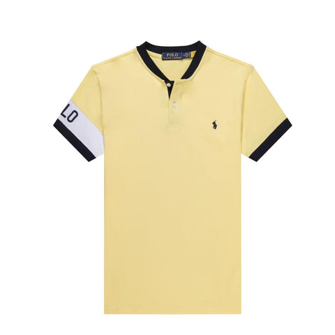 Ralph Lauren Men Yellow Band Collar T shirt